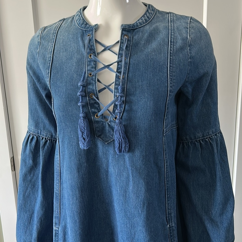 Ulla Johnson Denim Dress w/Pockets - Picture 5 of 16